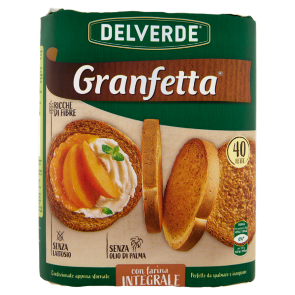 Delverde Granfetta con farina Integrale 40 Fette 300 g