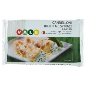 Vale Cannelloni Ricotta e Spinaci Surgelati 500 g