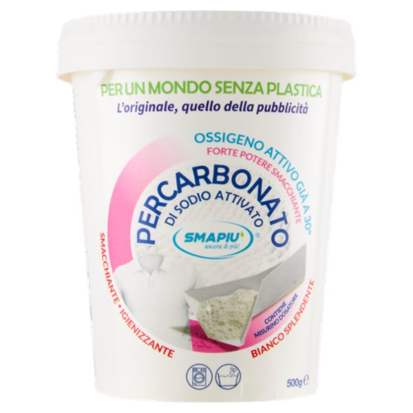 Smapiù Percarbonato di Sodio Attivato Bianco Splendente 500 g