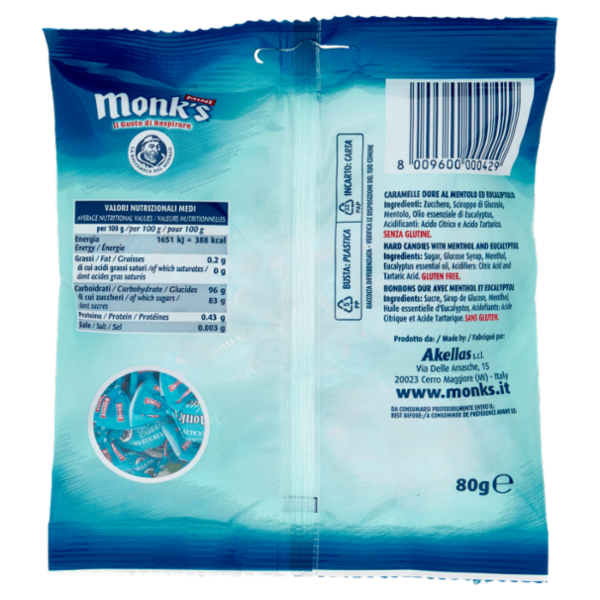 Monk's Mini Classica Mentho Eucalyptus 80 g