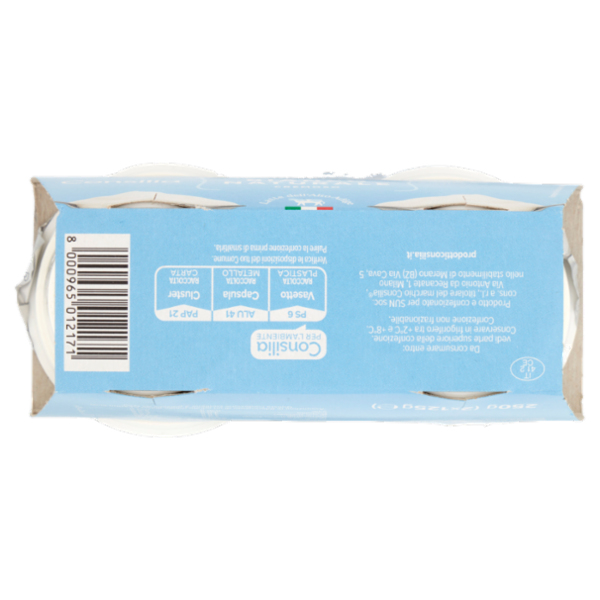 Consilia Yogurt Intero Bianco Naturale 2x125 g