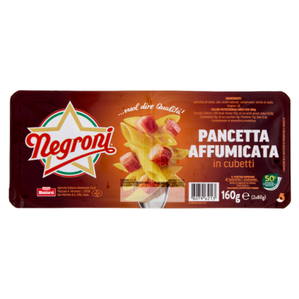 Negroni Pancetta Affumicata in cubetti 2 x 80 g
