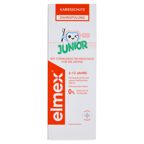 elmex collutorio Protezione Carie Junior 6-12 anni bambini 400 ml