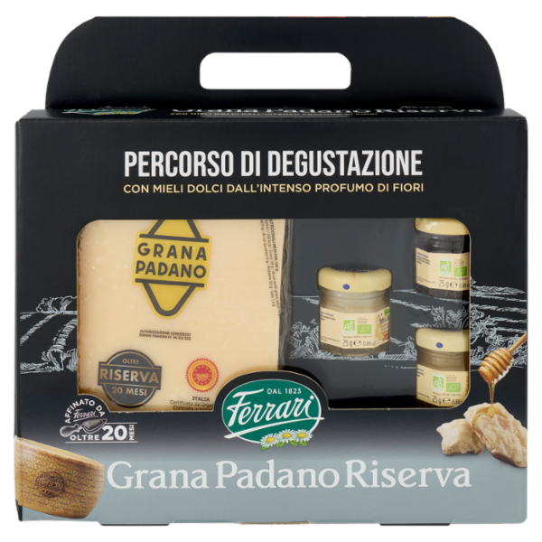Ferrari Grana Padano DOP Riserva Oltre 20 Mesi 600g con Mieli