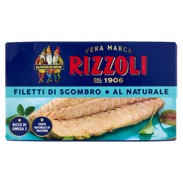 Rizzoli Filetti di Sgombro al Naturale 125 g