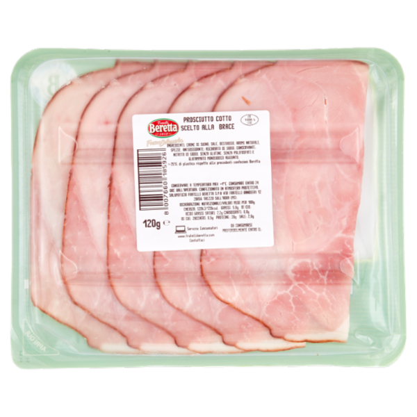 Fratelli Beretta Fresca Salumeria Prosciutto Cotto Brace 120 g