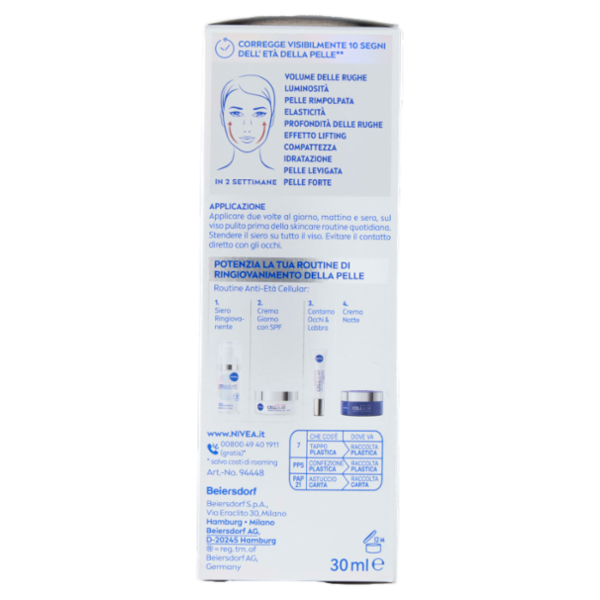 Nivea Cellular Epigenetics Siero Ringiovanente con Epicelline 30 ml