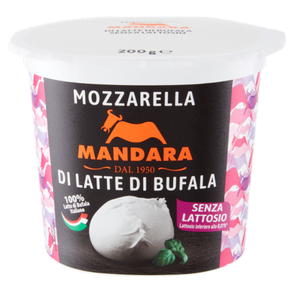 Mandara Mozzarella di Bufala Senza Lattosio 200 g