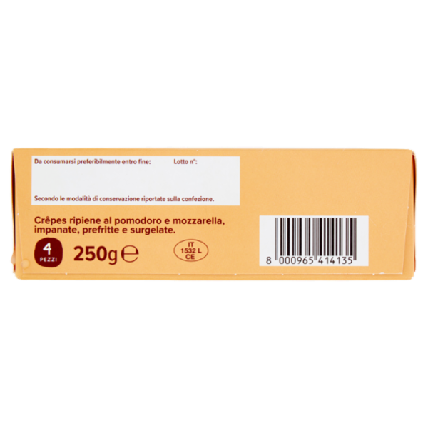 Consilia Crêpes Surgelate Mozzarella e Pomodoro 4 pezzi 250 g