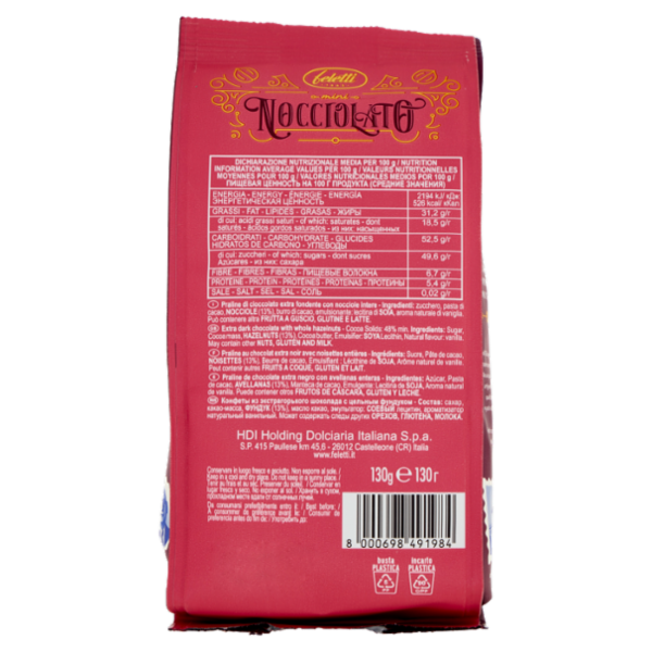 feletti I Golosi mini Nocciolato Fondente 130 g