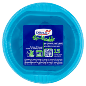 DOpla Re-Usable Scodelle Turchese 300ml (250) 15 Pz