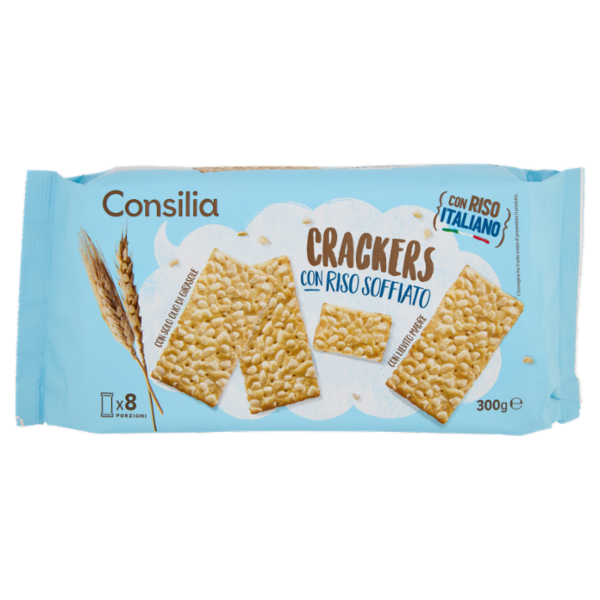 Consilia Crackers con Riso Soffiato 8x37,5 g