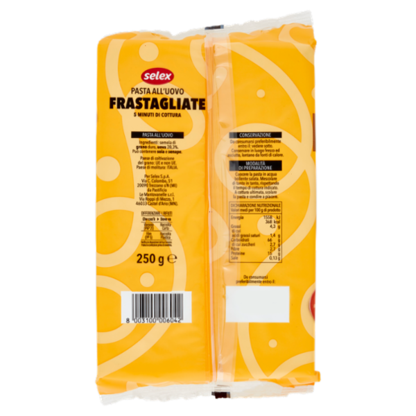 Selex Pasta all'Uovo Frastagliate 250 g
