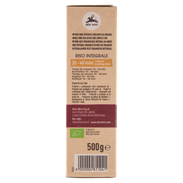 alce nero Riso Integrale 500 g