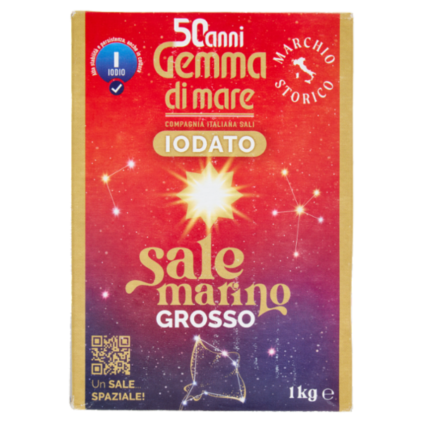 Gemma di mare Iodato Sale marino Grosso 1 kg