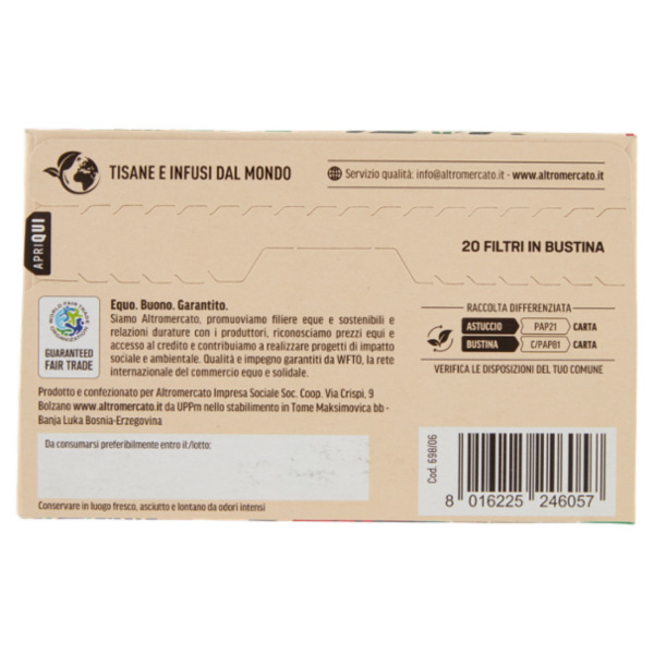 altromercato Tisana Cuore 20 x 2 g