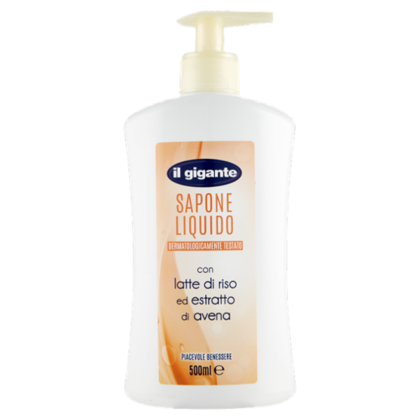 IL GIGANTE Sapone Liquido con latte di riso ed estratto di avena 500 ml
