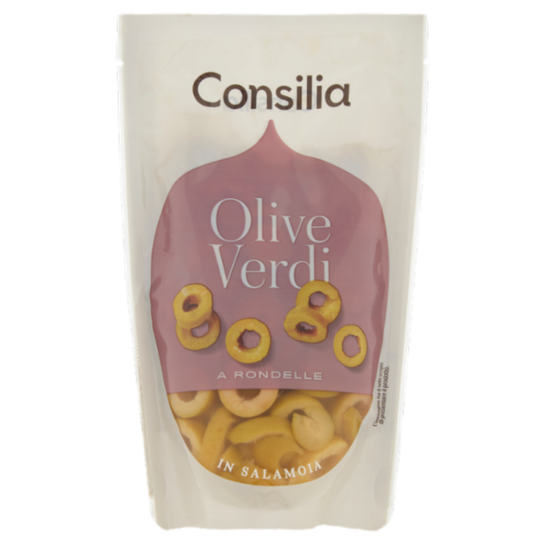 Consilia Olive Verdi a Rondelle in Salamoia 175 g