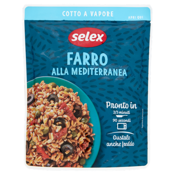 Selex Cereali Cotti a Vapore Farro alla Mediterranea 220 g