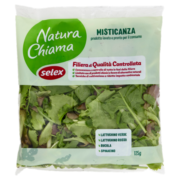 Selex Natura Chiama Misticanza Lavata e Pronta per il Consumo 125 g