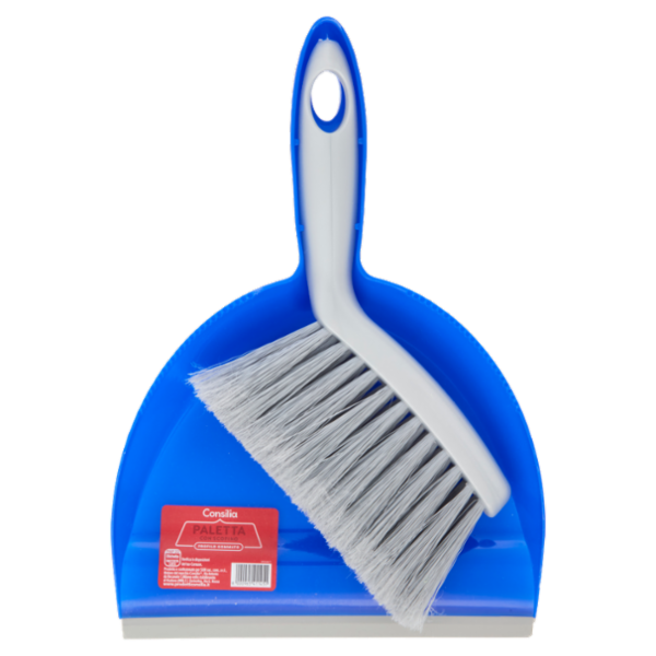 Consilia Paletta Piccola in Plastica con Profilo in Gomma e Scopino