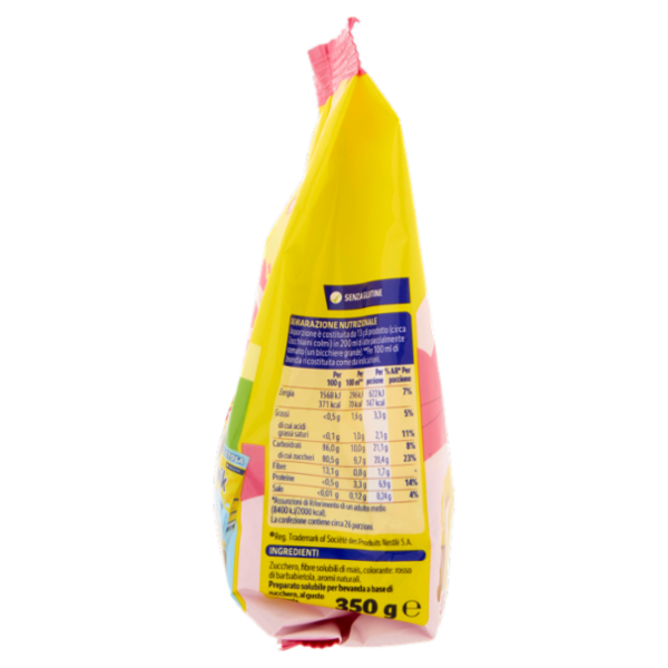 NESQUIK Fragola Preparato per Bevanda Solubile gusto Fragola Sacchetto 350g