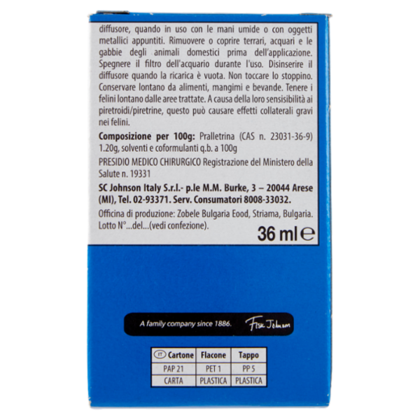 Raid Liquido Elettrico Ricarica, 60 Notti, Rosa e sandalo di bali, 36ml