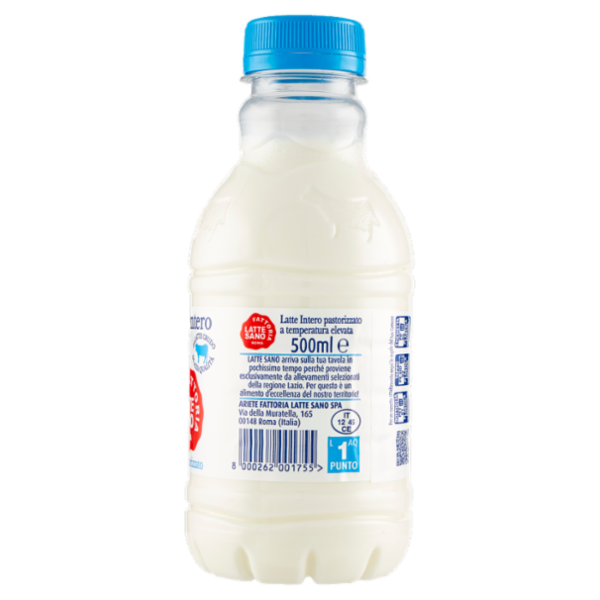 Fattoria Latte Sano Latte Intero Alto Pastorizzato 500 ml