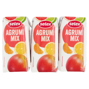 Selex Succo Agrumi Mix 3 x 200 Ml