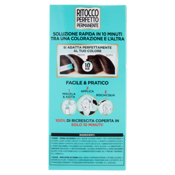 L'Oréal Paris Colorazione Ritocco Perfetto Permanente, 100% Copertura Ricrescita Bruno