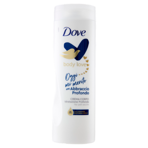Dove body love Crema Corpo Abbraccio Profondo Idratazione Profonda per pelli secche 400 ml