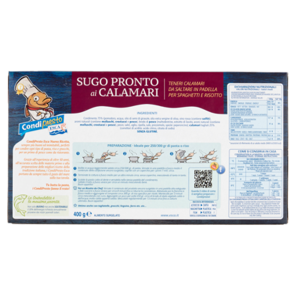 Esca Condipresto Sugo Pronto ai Calamari 400 g