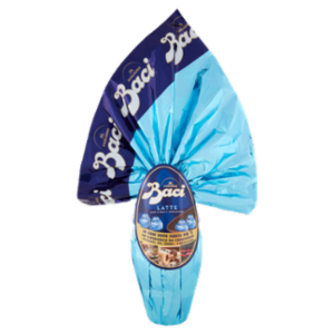 BACI PERUGINA Uovo Di Pasqua Cioccolato Al Latte Con Sorpresa e 4 Cioccolatini 265g