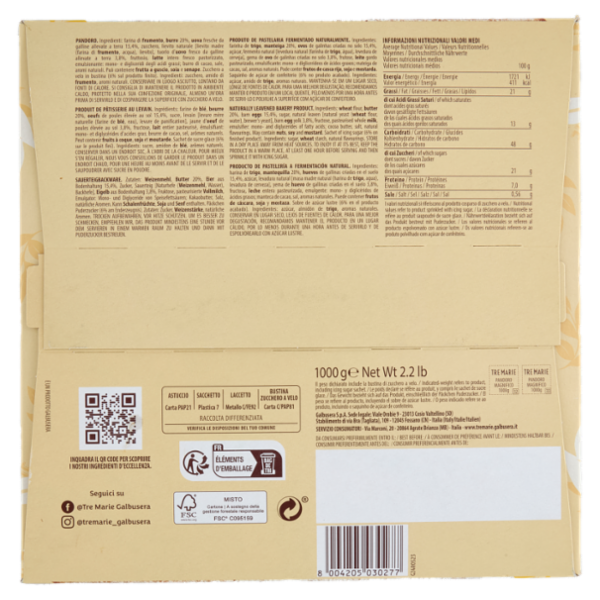 Tre Marie il Pandoro Magnifico 1000 g