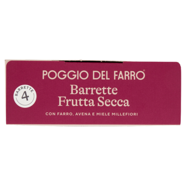 Poggio del Farro Barrette Frutta Secca 4 x 25 g