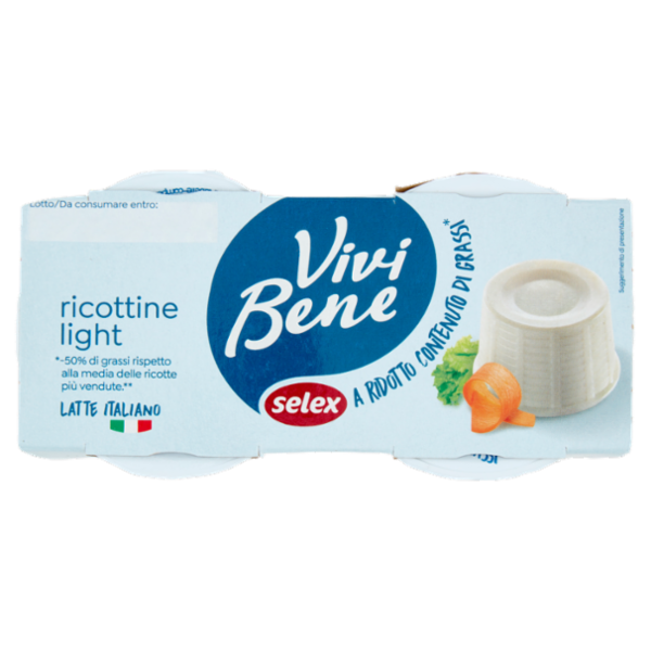 Selex Vivi Bene Ricotta Light 2x100 g