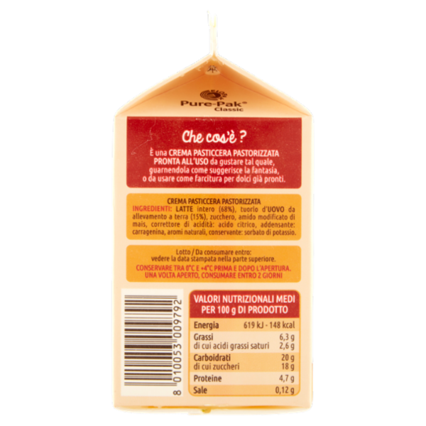 le Naturelle Gourmet Crema Pasticcera Pronta all'uso 500 g