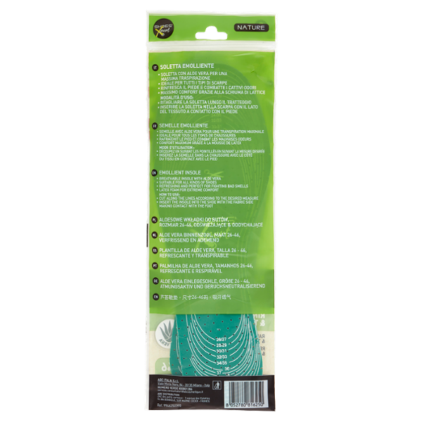 Shoes'Xpert Nature Soletta Emolliente Taglia 26-46