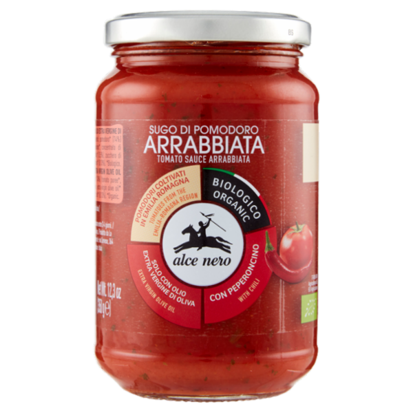 alce nero Sugo di Pomodoro Arrabbiata 350 g