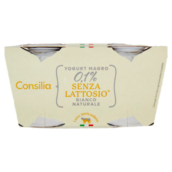 Consilia Yogurt Magro Senza Lattosio Bianco 2x125 g