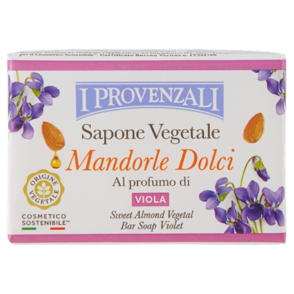 I Provenzali Sapone Vegetale Mandorle Dolci al profumo di Viola 100 g