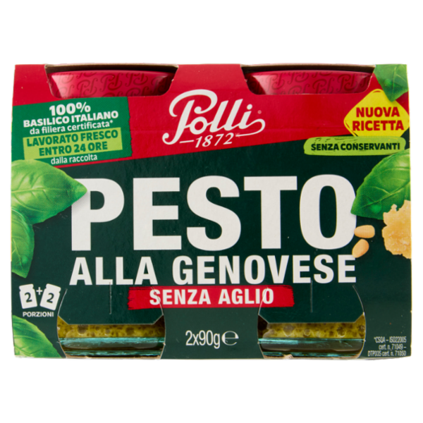 Polli Pesto alla Genovese Senza Aglio 2 x 90 g
