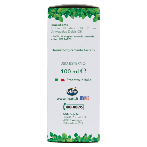 Matt olio Cocco Nutriente Corpo - Capelli 100 ml