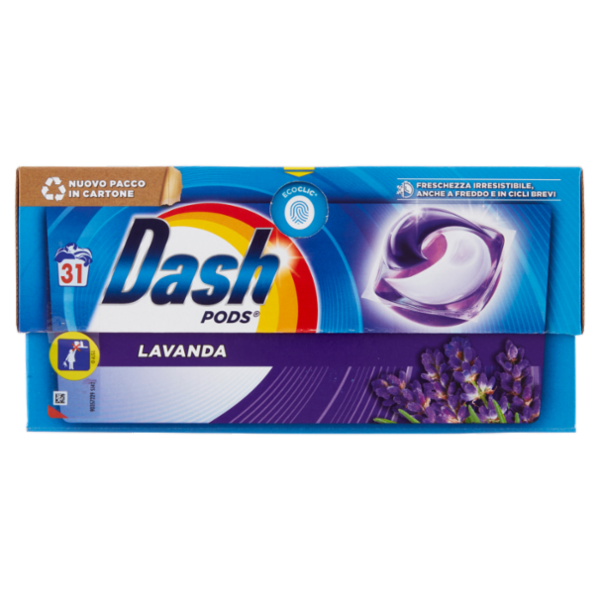 Dash Pods Detersivo Lavatrice In Capsule, Lavanda, 31 Lavaggi 623,1 g