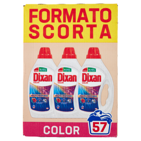 DIXAN Liquido Color 3x19=57 Lavaggi 3 x 855 ml