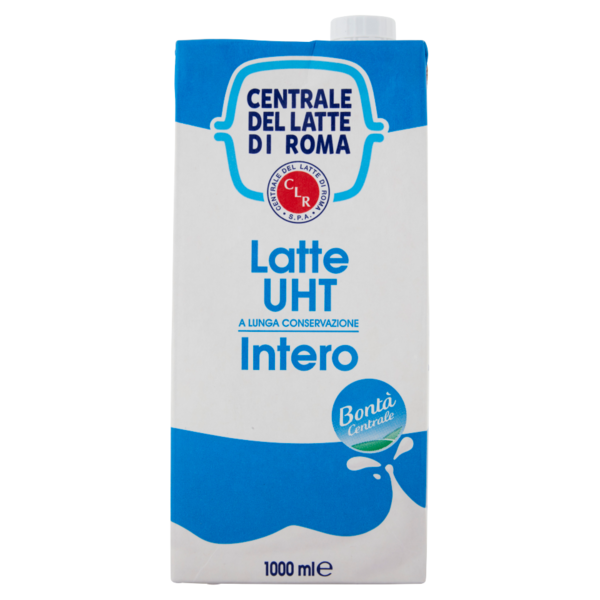 Centrale del Latte di Roma Latte UHT a Lunga Conservazione Intero 1000 ml