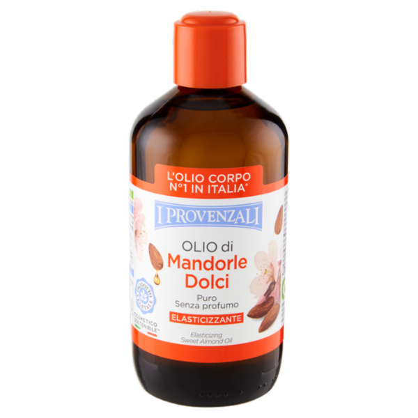 I Provenzali Olio di Mandorle Dolci Puro Senza profumo Elasticizzante 250 ml