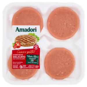 Amadori Hamburger Delicato Con Carne Di Pollo 0,408 Kg