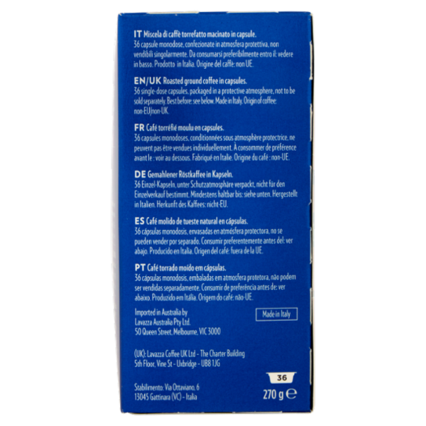 Lavazza A Modo Mio crema e gusto Dolce 36 Capsule 270 g