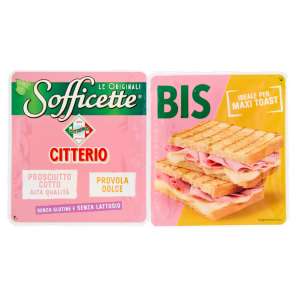 Citterio Sofficette Bis Prosciutto Cotto Alta Qualità - Provola Dolce 70 g